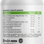 BrainMax Sleep Magnesium 250 mg – 100 kapsúl – etiketa so zložením