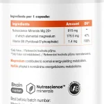 BrainMax Energy Magnesium 1000 mg – 200 kapsúl – etiketa so zložením