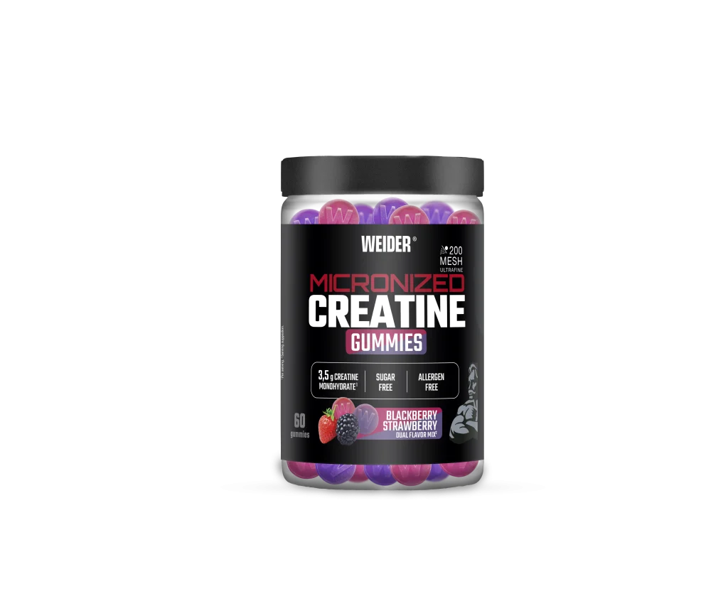 Weider Micronized Creatine Gummies 60 ks – jahoda & černica