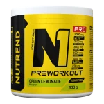 Nutrend N1 PRO 300 g – silný predtréningový stimulant (pre-workout) – príchuť Green lemonade