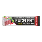Nutrend Excelent Protein Bar 85 g – proteínová tyčinka (21 g bielkovín) – príchuť čierna ríbezľa s brusnicami