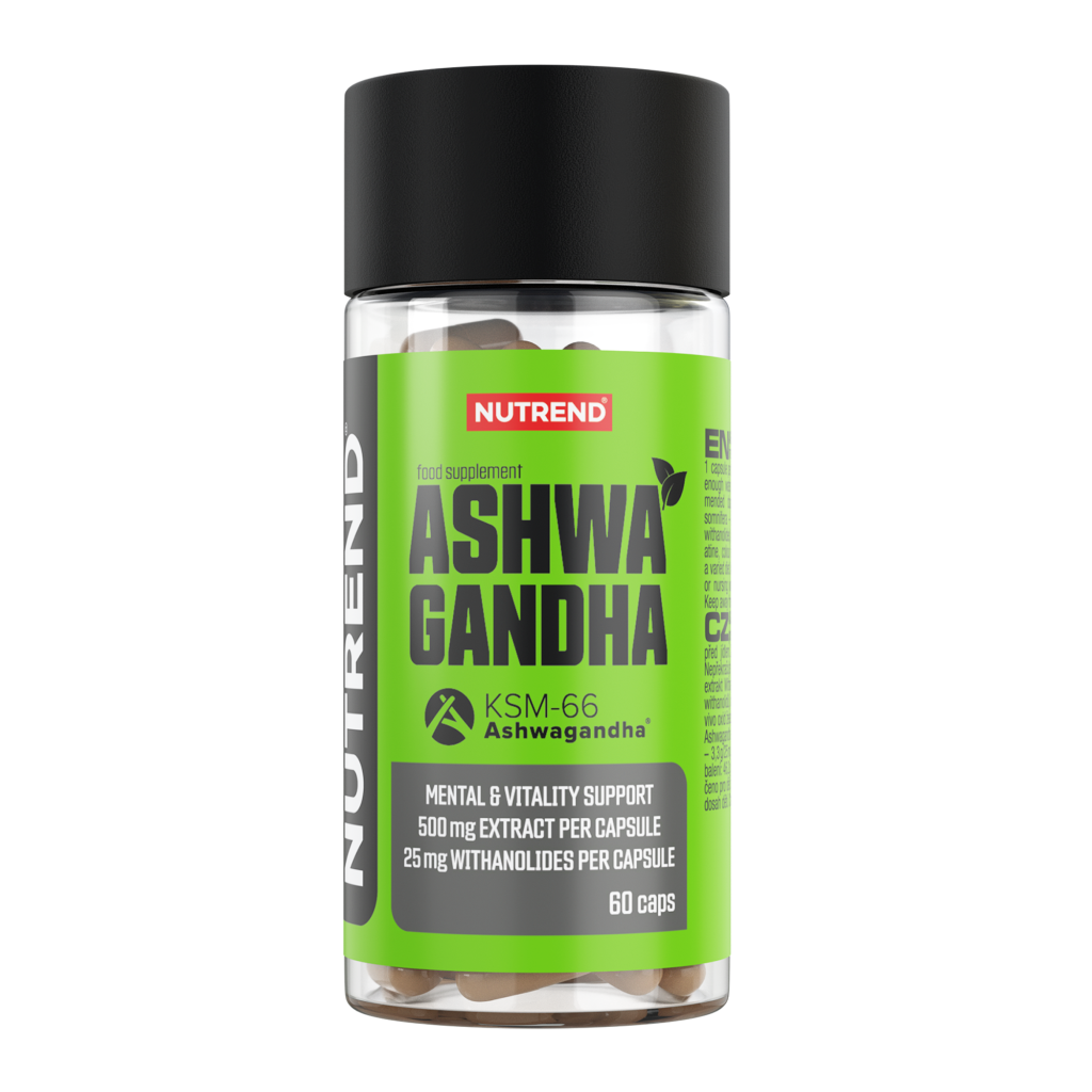 Nutrend Ashwagandha 60 kapsúl – KSM-66® (adaptogén)