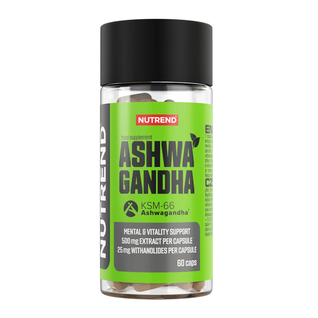 Nutrend Ashwagandha 60 kapsúl – KSM-66® (adaptogén)