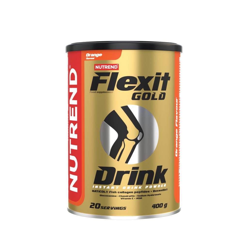 Nutrend Flexit Gold Drink 400 g – kĽbová výživa (kolagén, glukozamín, MSM)