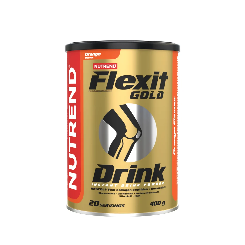 Nutrend Flexit Gold Drink 400 g – kĺbová výživa (kolagén, glukozamín, MSM)