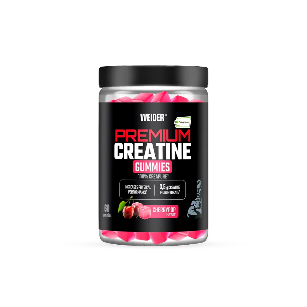 Weider Premium Creatine Gummies 60 ks – Creapure®, cherry pop